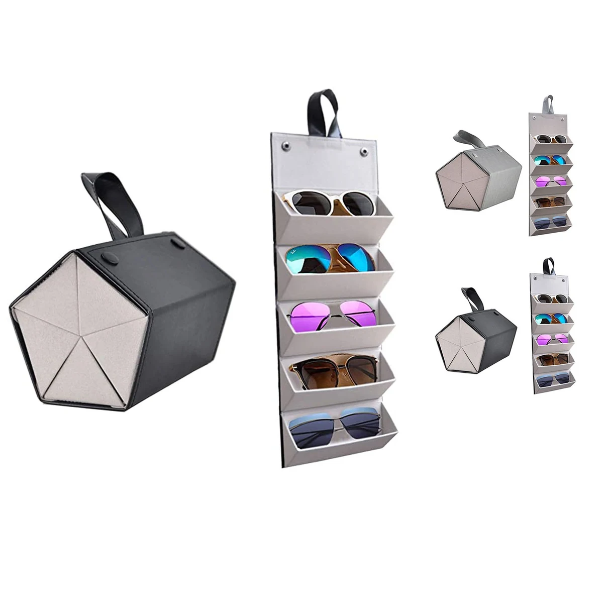 Pu Folding Sunglasses Display Cabinet Box 1