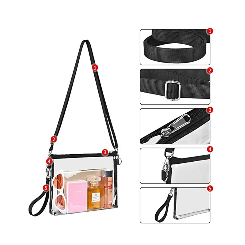 PVC Clear Crossbody Bag / Portable Purse 1