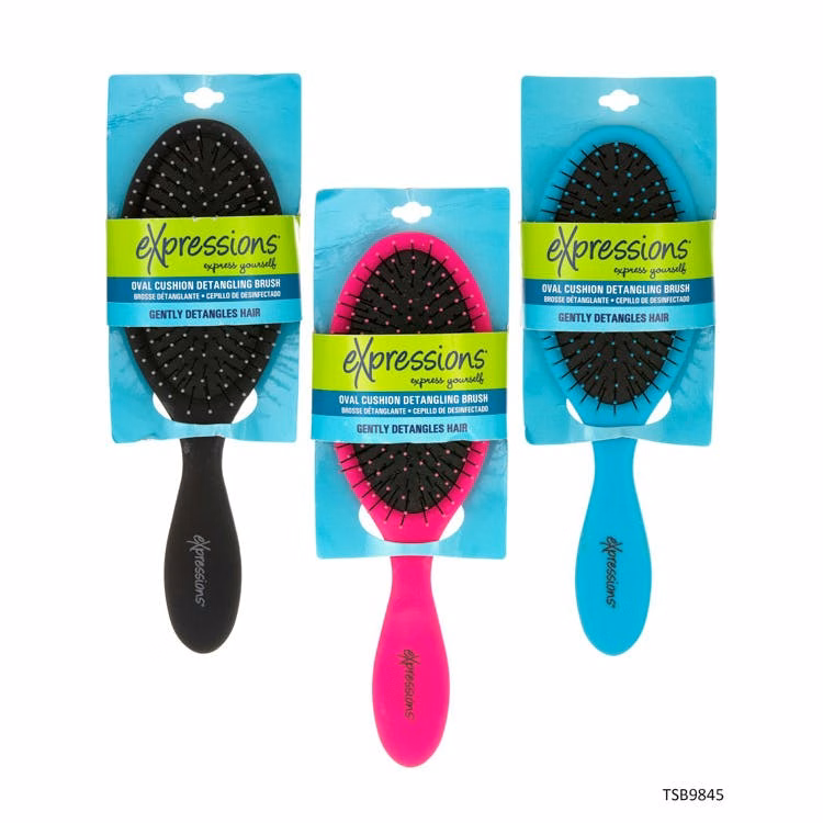 Oval Cushion Detangling Brush - Assorted Colors