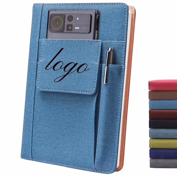 Lined PU Leather Journal Notebook for Office, School and Events