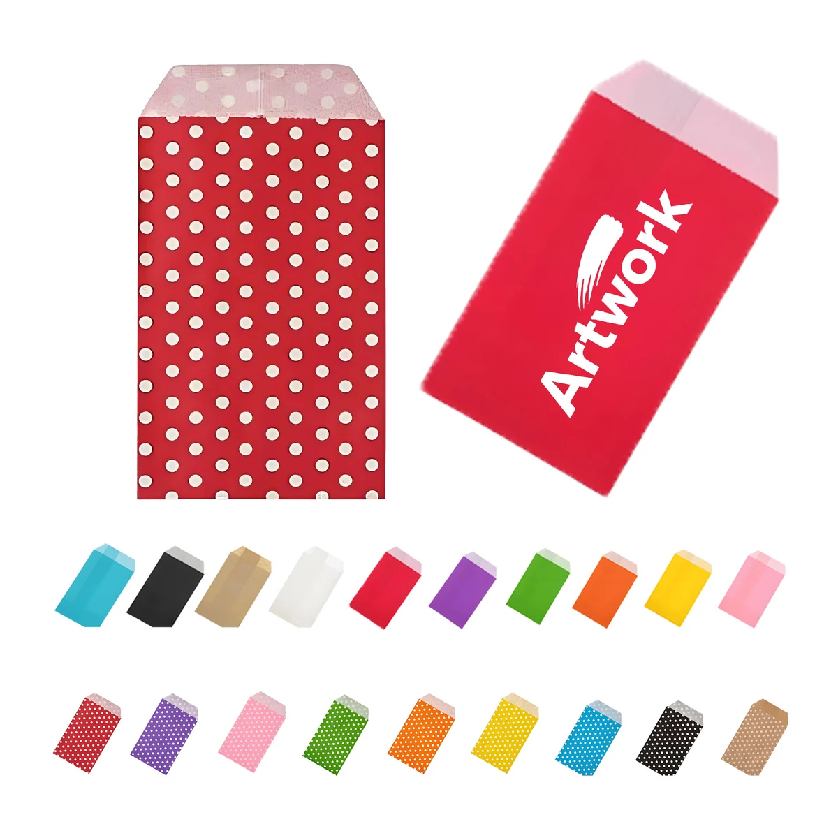 Customized Colored Candy Paper Bag 1