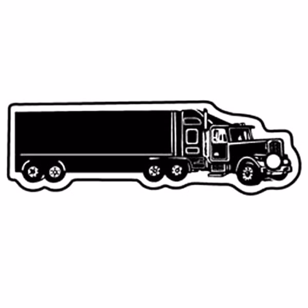 Semi Truck 11 Key Tag - Spot Color