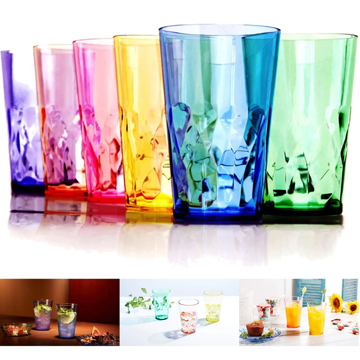 19 oz Unbreakable Premium Drinking Glasses 1
