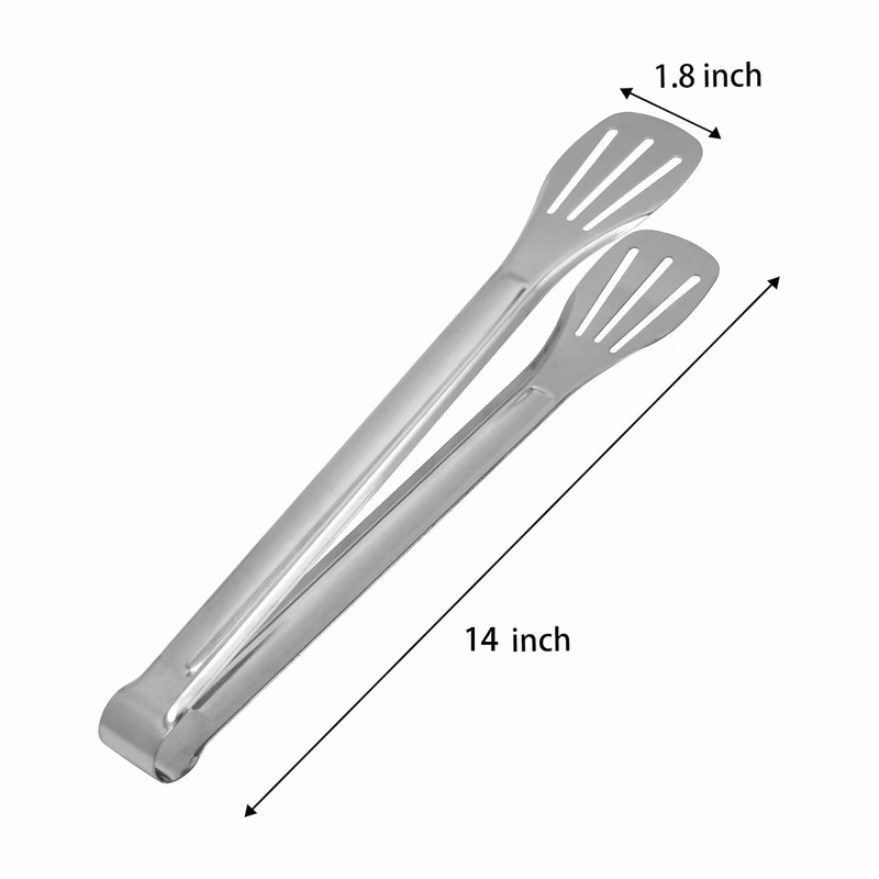 Stainless steel BBQ tongs(14 inch)