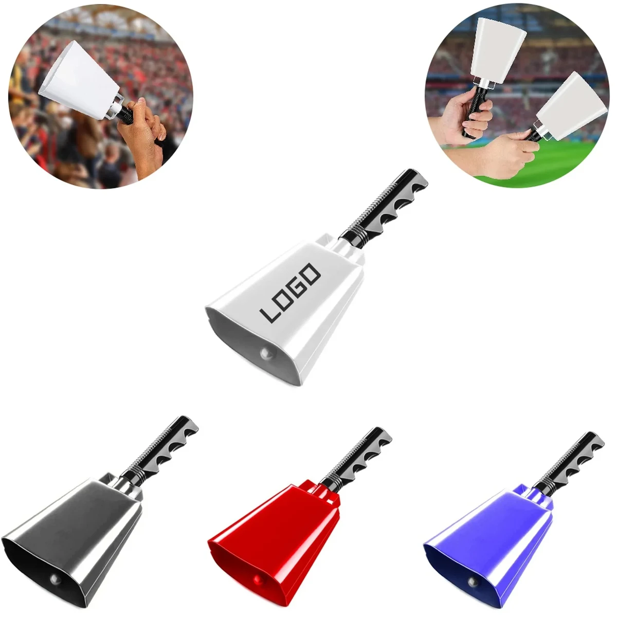 Long Handled Cowbell for Sports Events 1