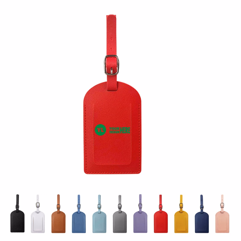 Custom PU Leather Privacy Protection Luggage Tag
