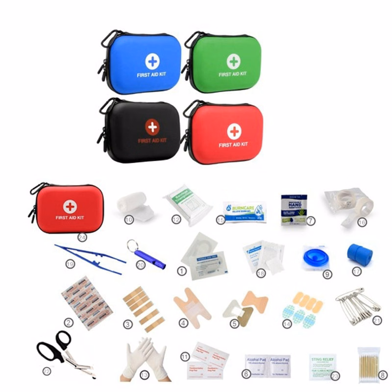 98 Pieces Portable Waterproof Eva First Aid Kit