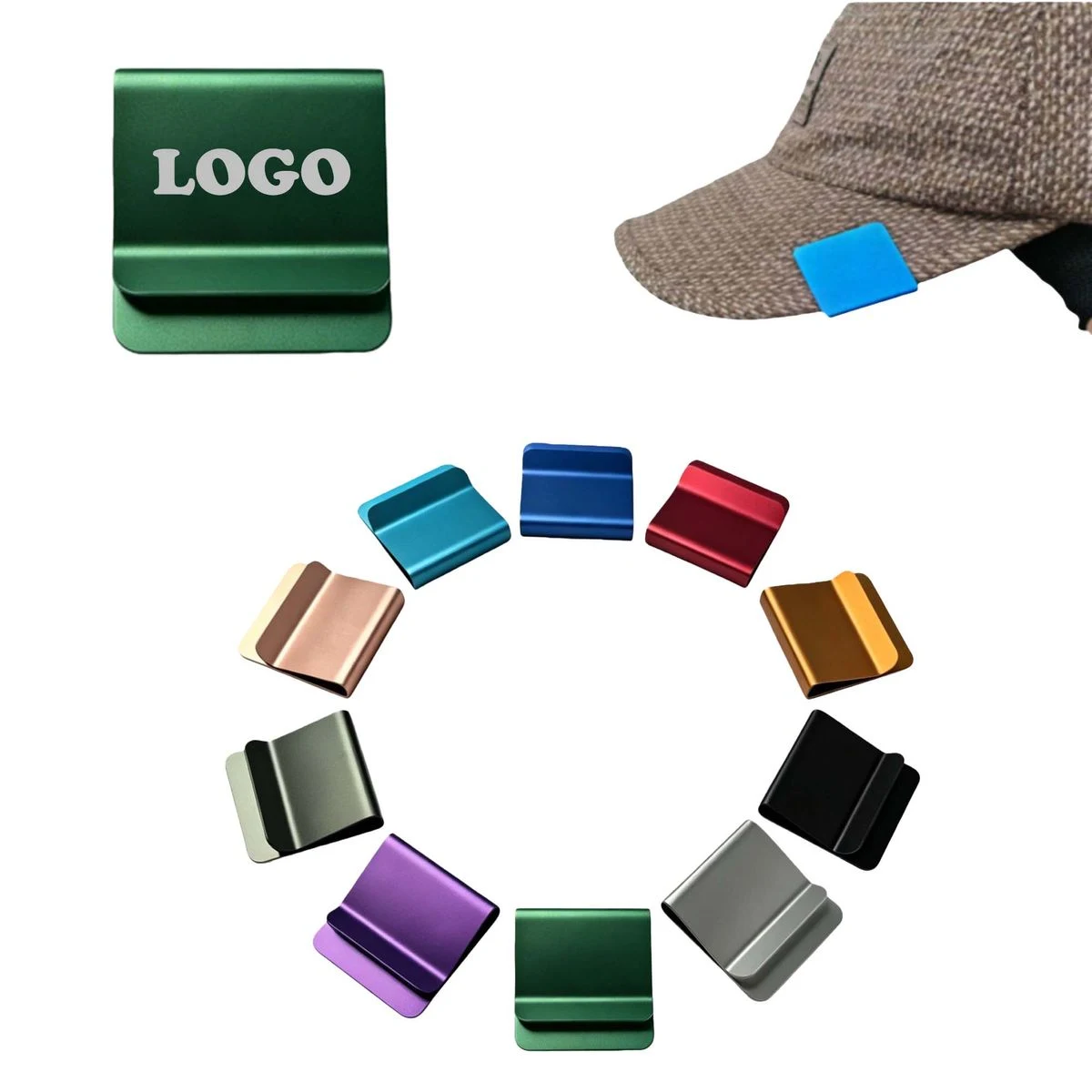 MOQ 100 Piece Golf Ball Baseball Cap Clip 1