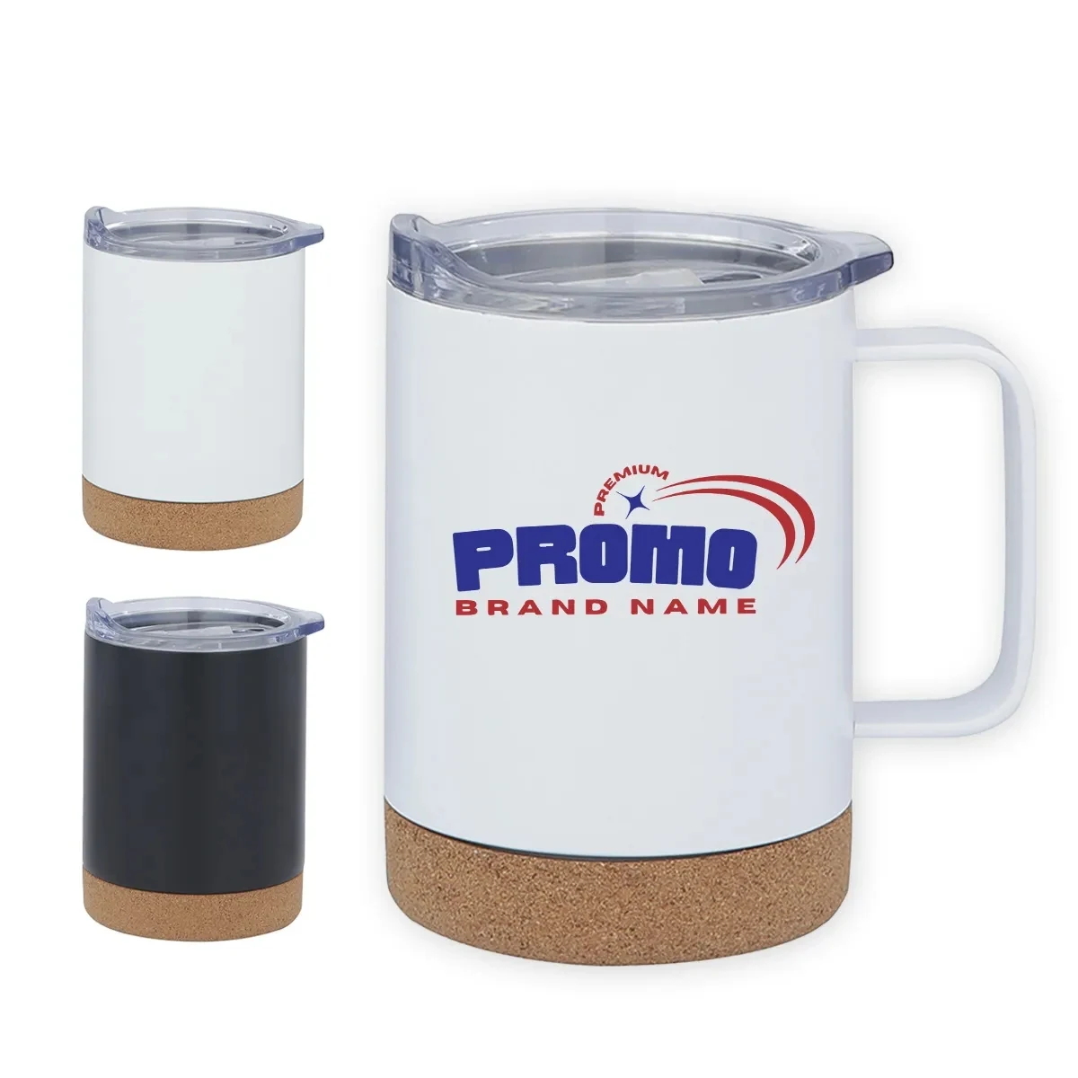 12 oz. Cork Base Bottom Stainless Steel Insulated Coffee Mug 1