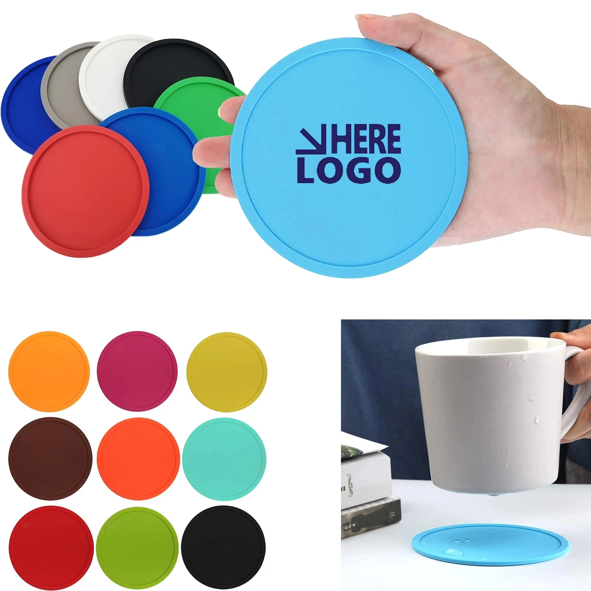 Non Slip Silicone Drink Coaster 1