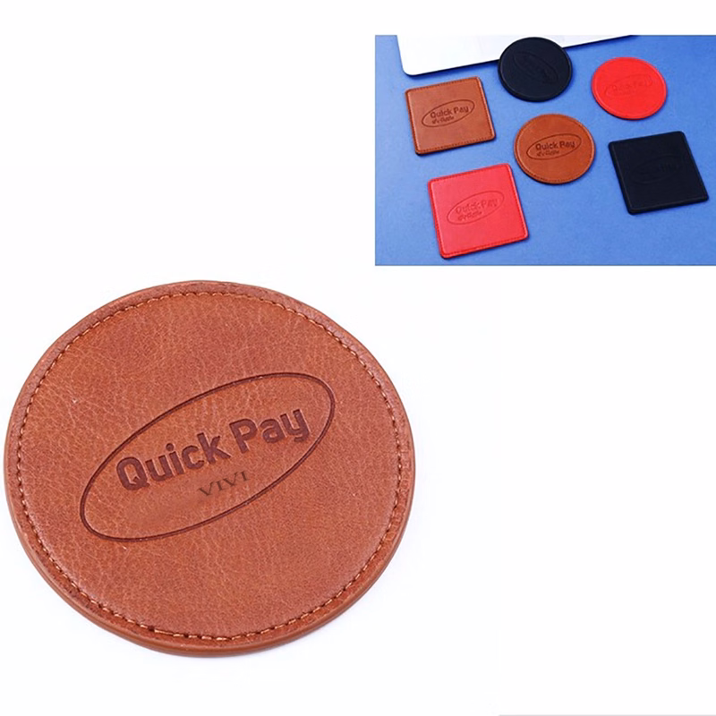 Pu Leather Coasters For Drinks Protection