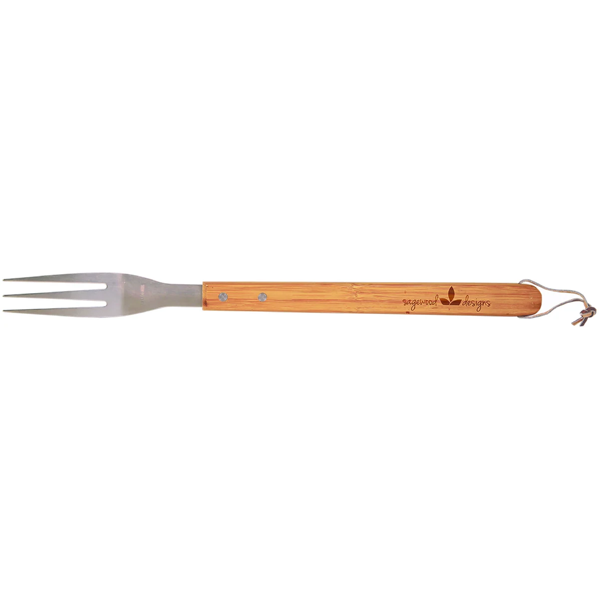 16 1/4" Bamboo BBQ Fork 1