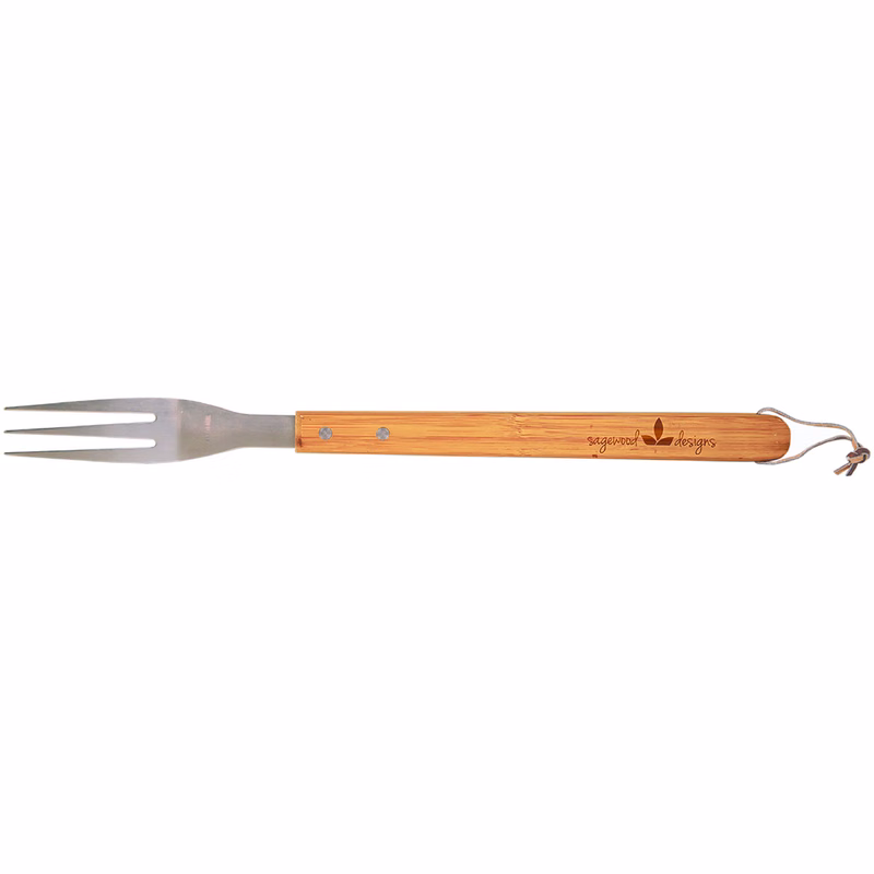 16 1/4" Bamboo BBQ Fork