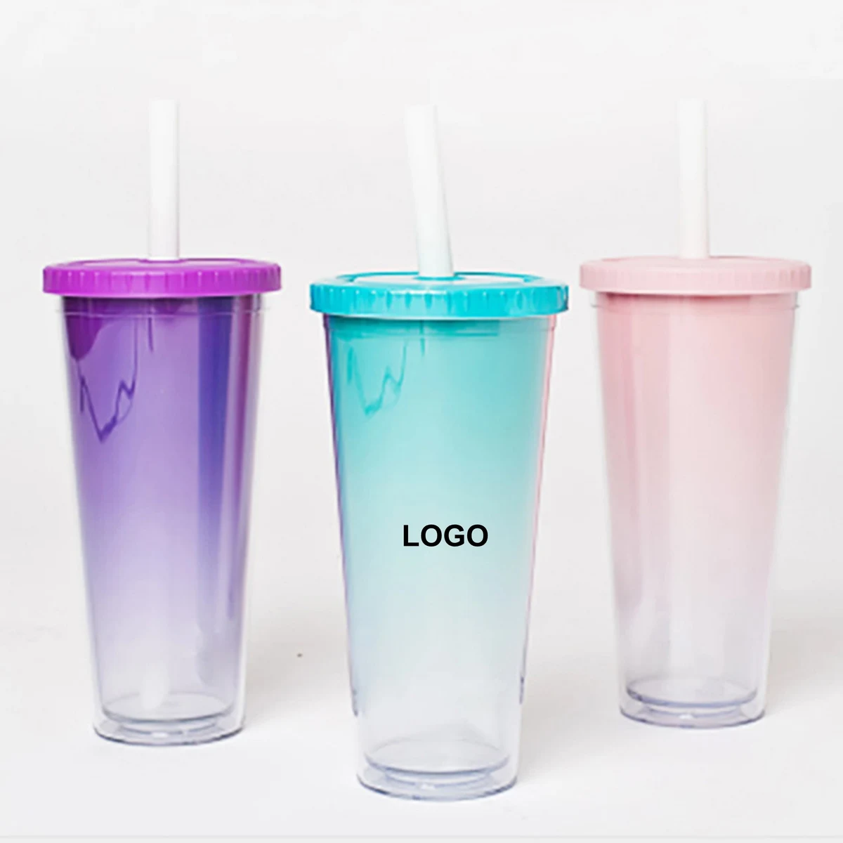 Color Changing Double Wall Bubble Tumbler Cups 1