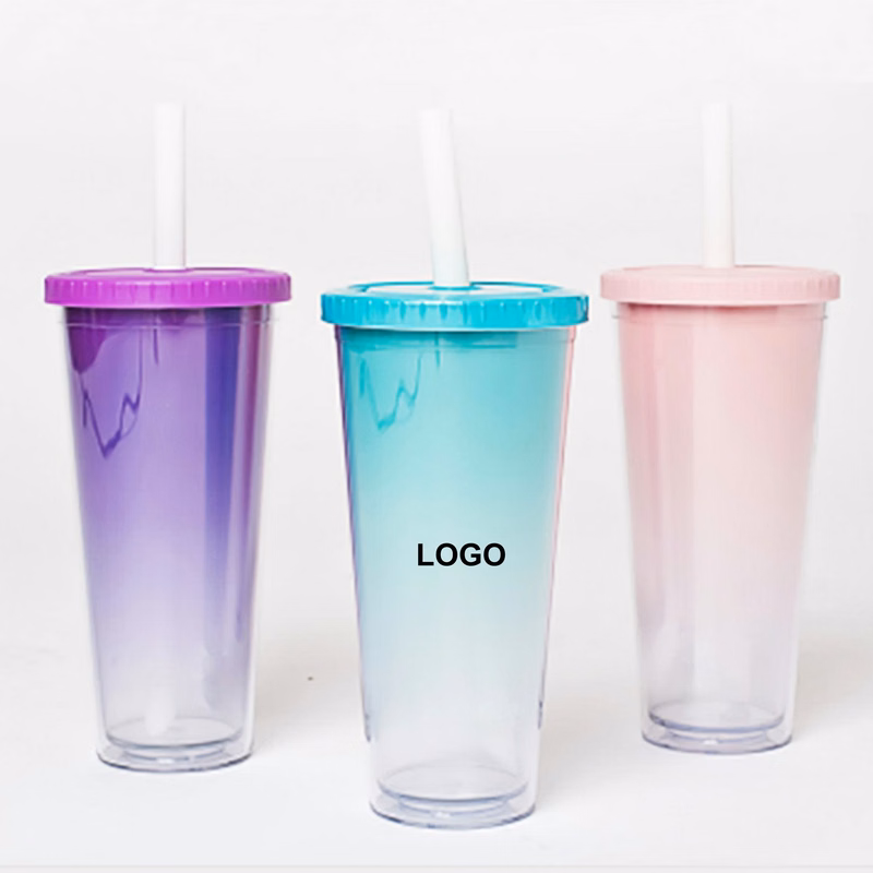 Color Changing Double Wall Bubble Tumbler Cups