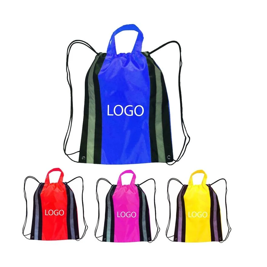 Drawstring Backpack W/Reflective Trim 1