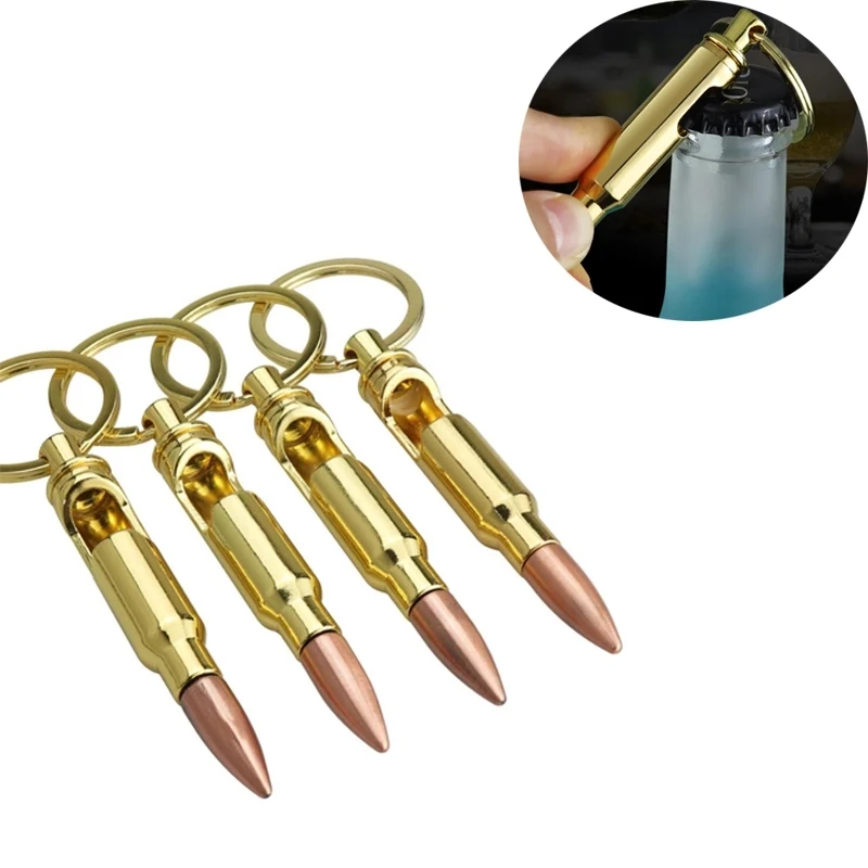 Bullet Shape Bottle Opener Keychain 1