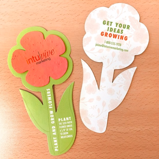 Double-Sided Rounded Flower With Plantable Shape