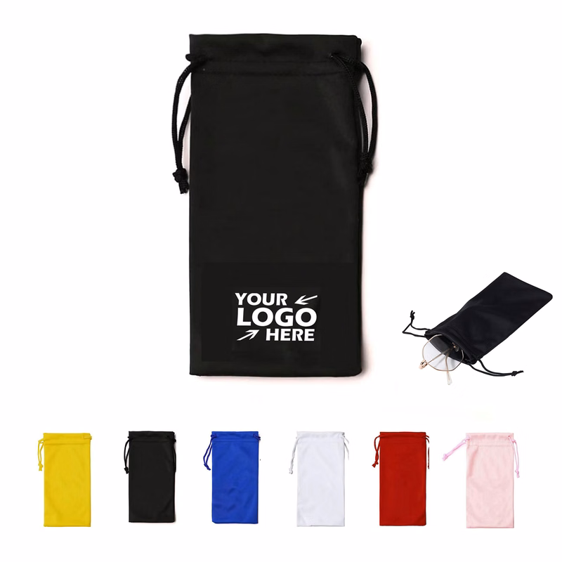 Microfiber Eyeglass Pouch With Drawstring