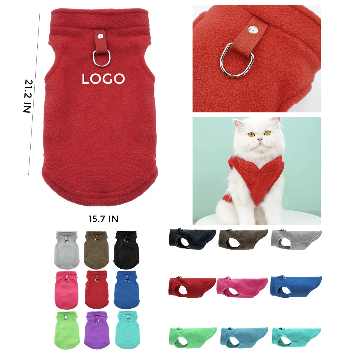 MOQ 10 PCS Durable Warm Pullover Dog Clothes Pet Sweater Vest 1