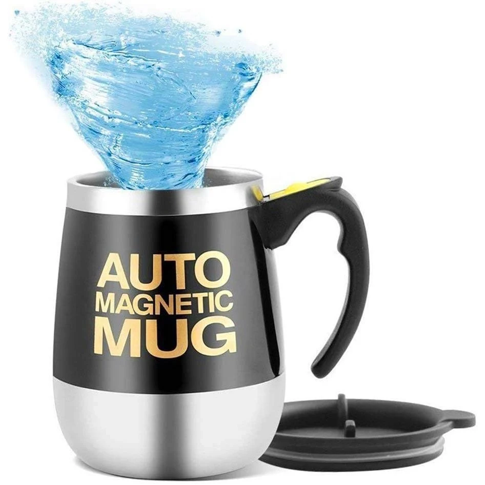 Self Stirring Mug Coffee Cup/Auto Magnetic Mixing Tea Hot Chocolate Cocoa Protein 400ml, A006M 1