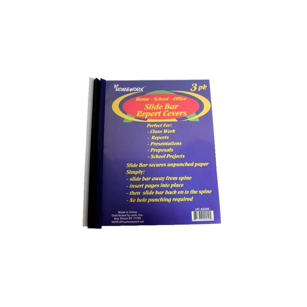 Report Covers - Slide Bar 3 Pack 1