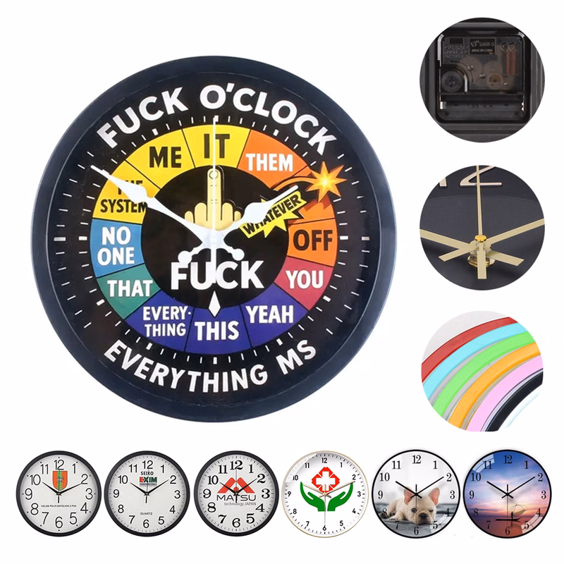 Customizable Round Wall Clock