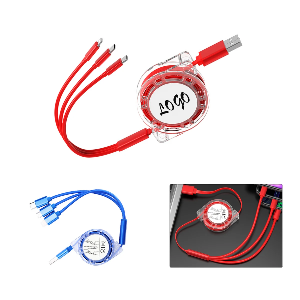 Scalable 3-in-1 Fast Charging Universal Data Cable 1