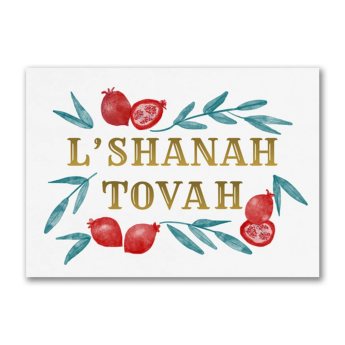 Seasonal Fruits Holiday Card 1
