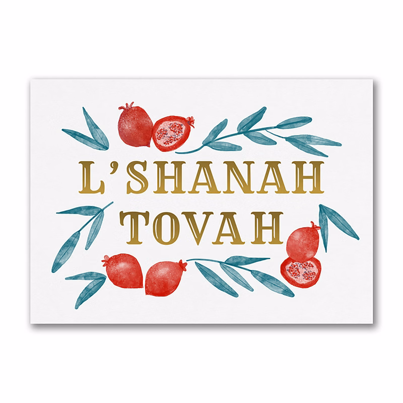 Seasonal Fruits Holiday Card
