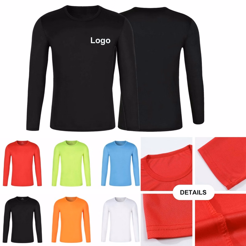 Long Sleeve Moisture Wicking Athletic Shirts