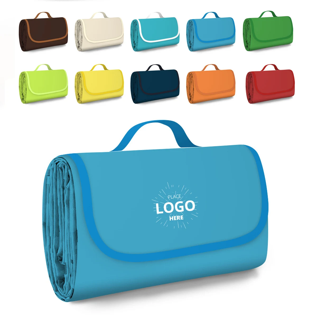 Foldable Waterproof Picnic Blanket With Handle 1