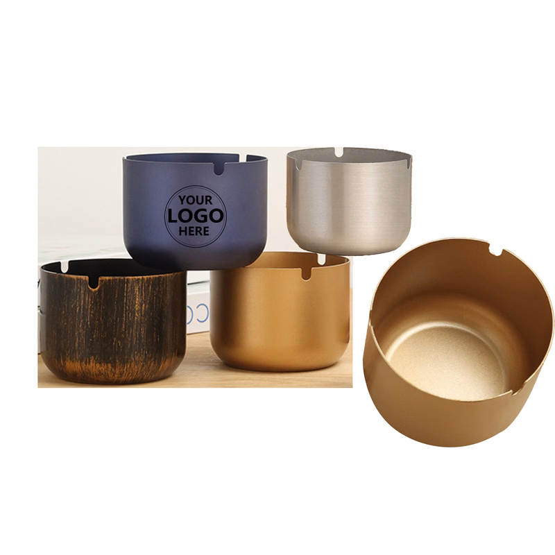 Customizable Easy-to-Clean Stainless Steel Ashtray
