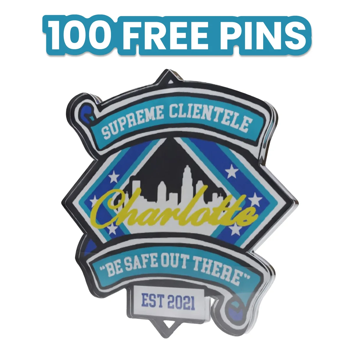 Acrylic Lapel Pin 1