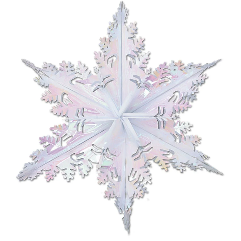 Snowflake Decorations - Opalescent 24" 1