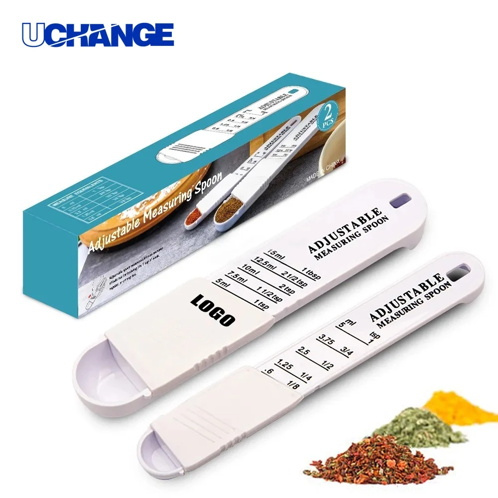 Adjustable Measuring Spoon Set Dual-Piece Portion Control Tool 1
