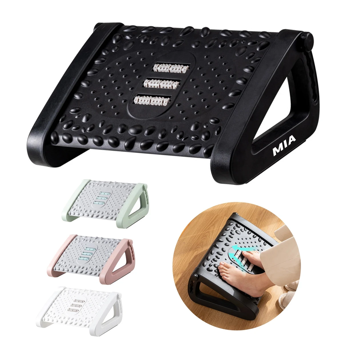 Adjustable Under Desk Footrest 1