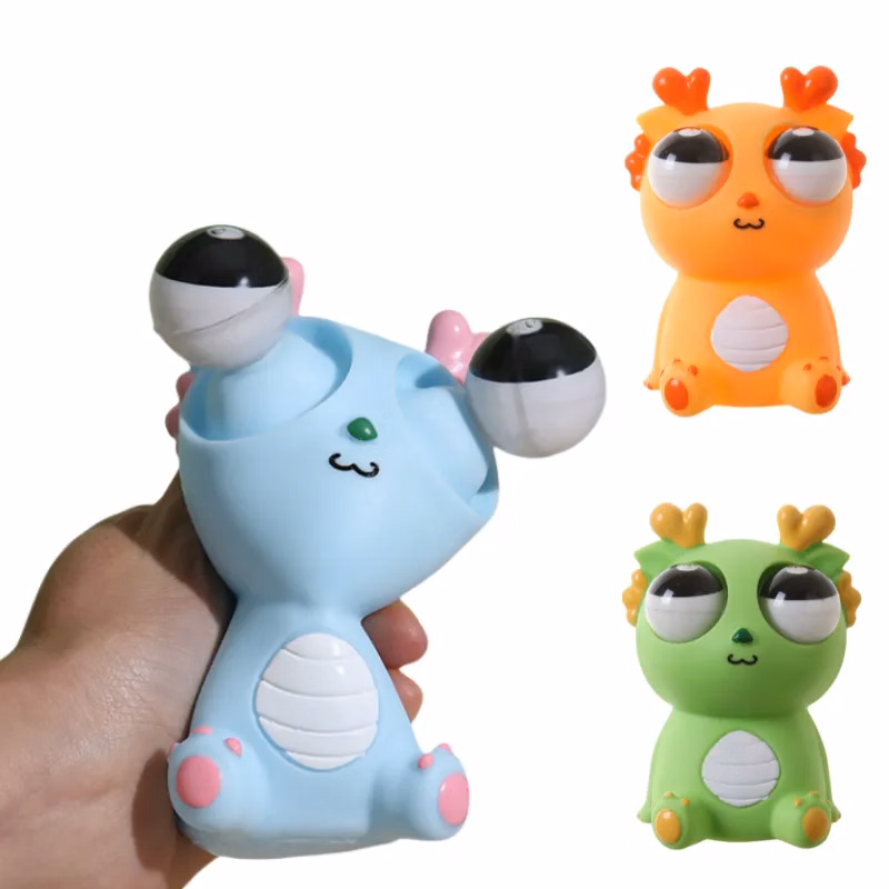 Pop-Eye Dragon Squeeze Toy
