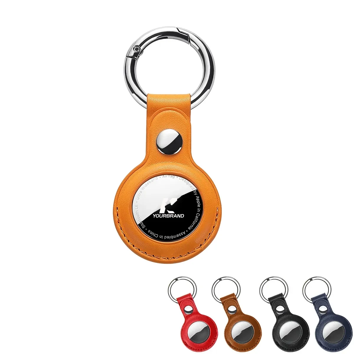 Custom Protective Leather Case Tracker tag Keychain 1