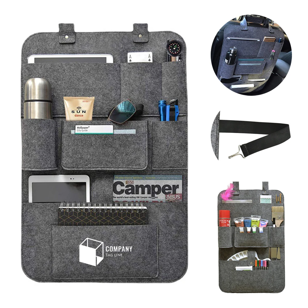 Felt Car Seat Back Organizer 1