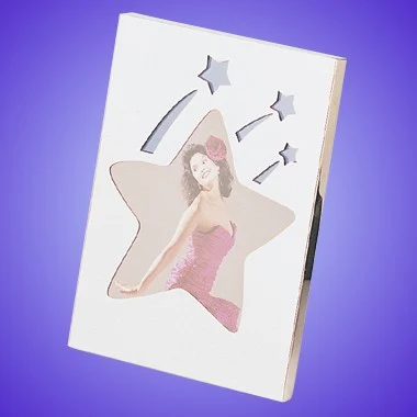CHROME PLATED STAR METAL FRAME 1