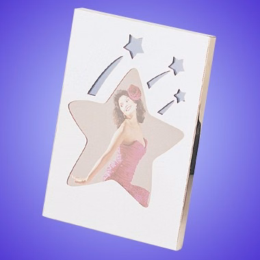 CHROME PLATED STAR METAL FRAME