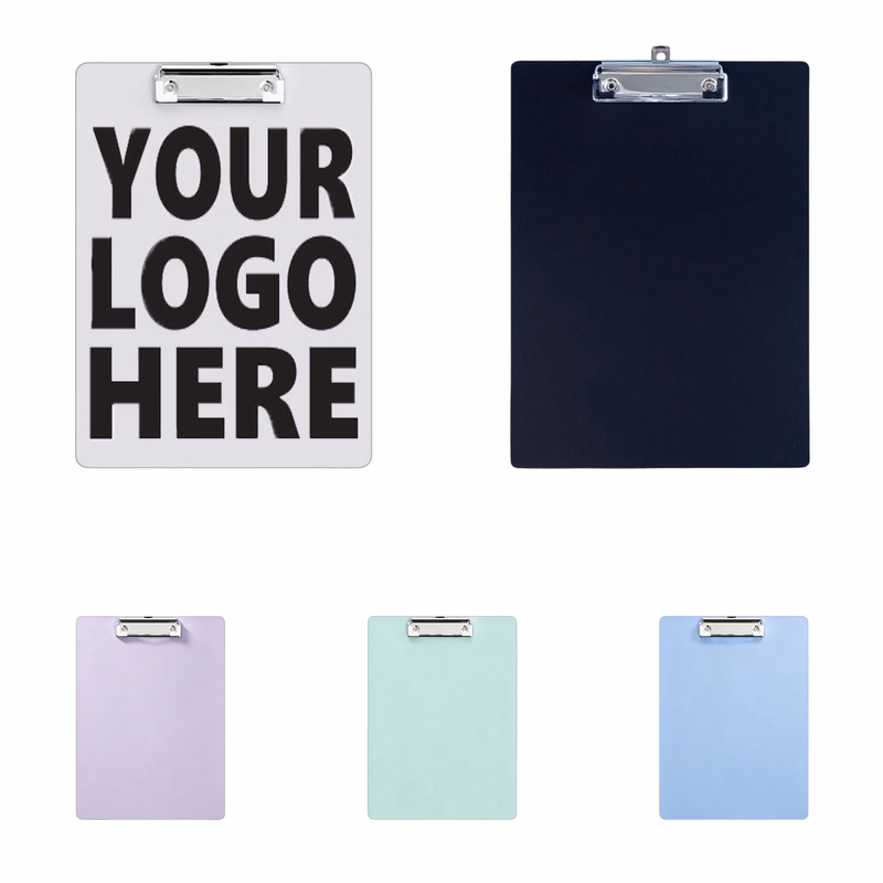 A4 Size Pastel Plastic Office Clipboard with Metal Clip