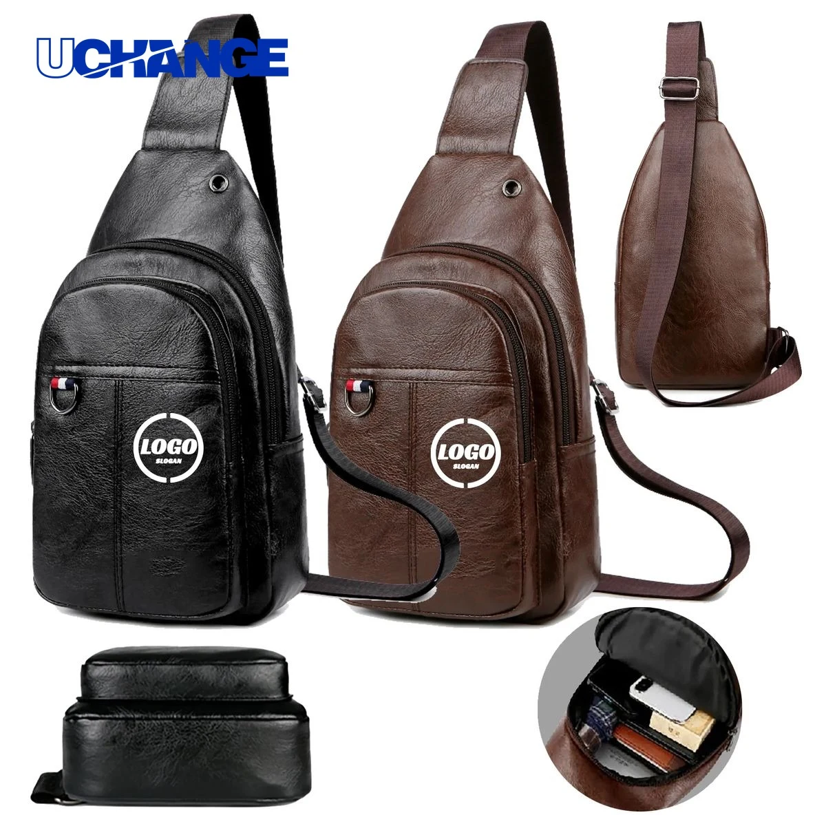 Fashionable PU Chest Bag 1