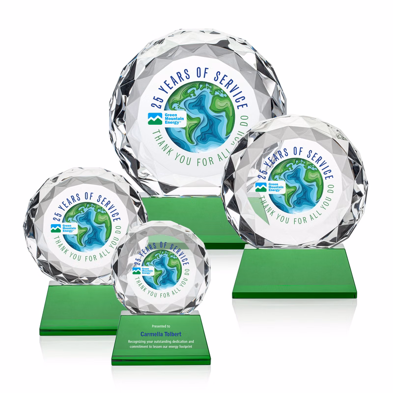 Seville VividPrint™ Award on Entwhistle Base - Green