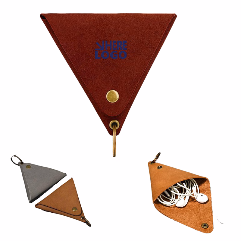 Leather Small Inner Earbud Coin Bag