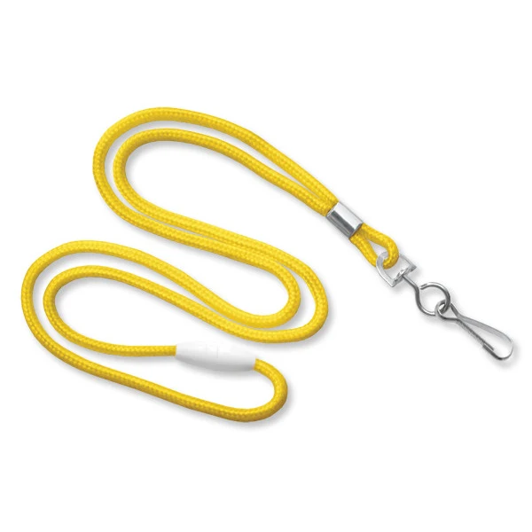 1/8" Breakaway Blank Lanyard w/Swivel Hook (Yellow) 1
