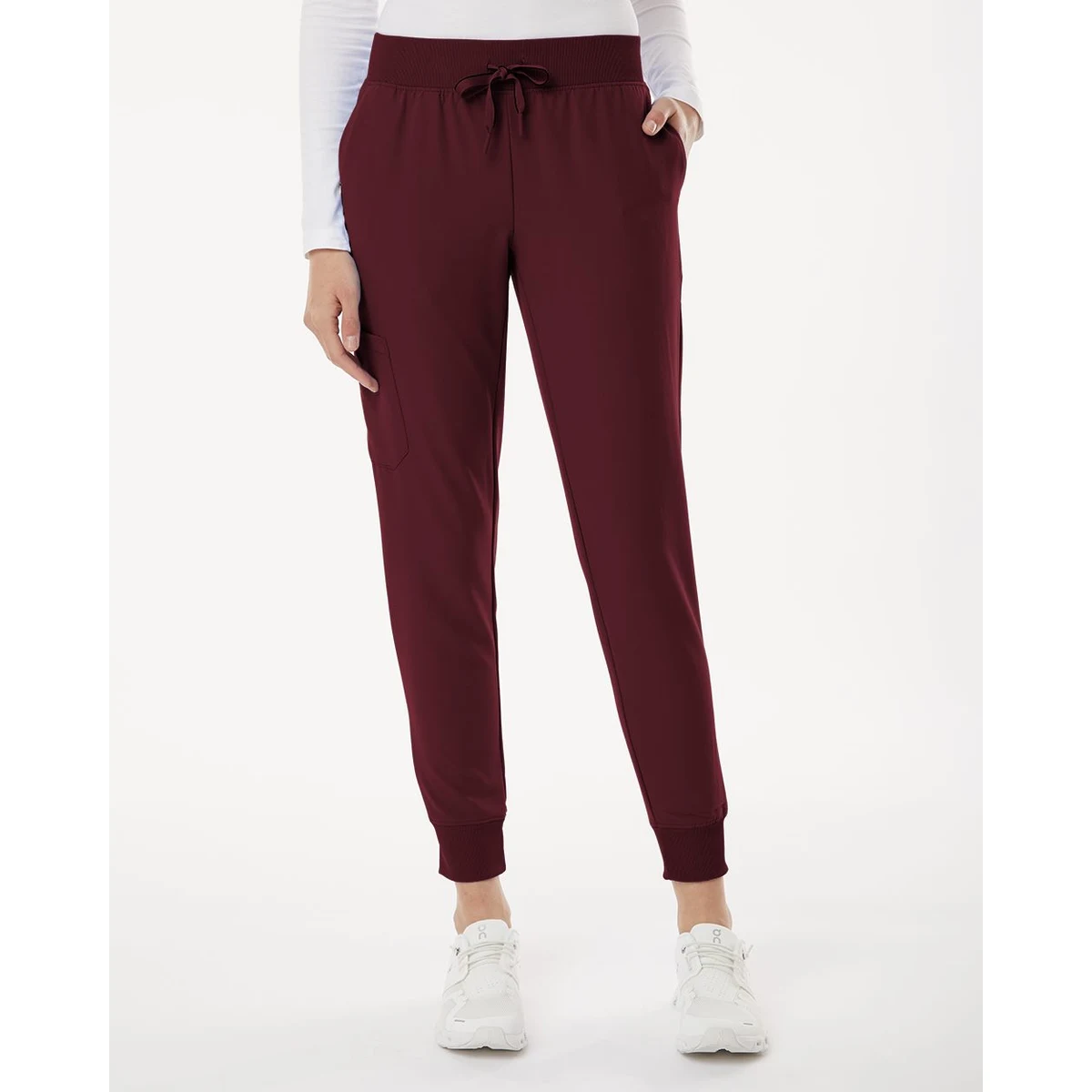 Women's Petite Sizes Silex Knit-Waist Scrub Joggers - W20003P 1