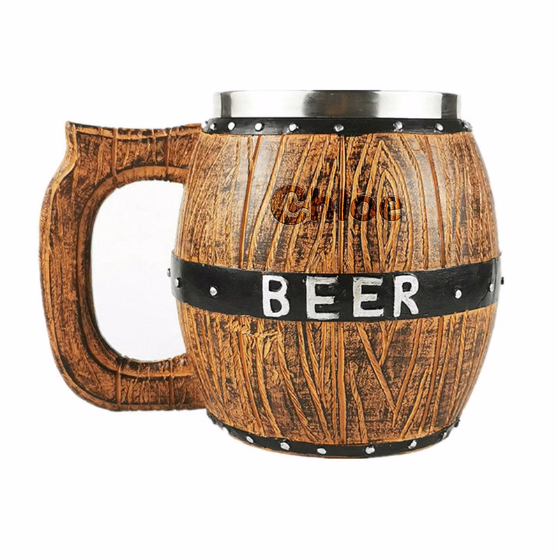 19oz Stainless Steel Barrel Beer Mug