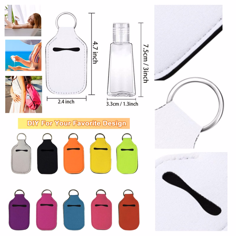 Customized 30ML Hand Sanitizer Bottle Holder And Bottle